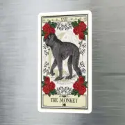 Monkey Tarot Card Sticker 3" x 4"
