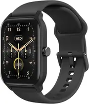 1.8Inch Watch P68 Watch for Men Women Bt5.3 for Android Os Phones Heart E Ng Exercise Black