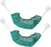 MINAOLULUS 2 Pcs Reptile Hammock Bed for Lizards Snakes Durable Hanging Swing with Suction Cups Safe Climbing Accessories for Chameleons Bearded Dragons Lightweight and Portable