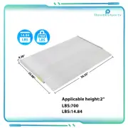 4.38" Height Portable Supporting Aluminum Entry Threshold Ramp 5.15 Pounds