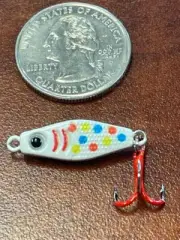 Rattlin PT Spoon 1/32 oz - White wonder bread- Ice Fishing Lure