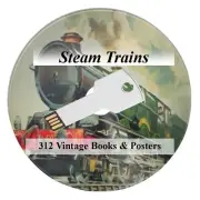 Steam Railway Bradshaws Vintage Rare Engine Train 312 Rare Books & Posters USB