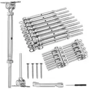 CKE 30 Pairs Cable Railing Kit 1/8" Swage Toggle Turnbuckle Hardware T316