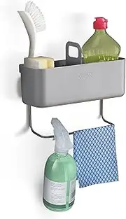 [Joseph Joseph] DoorStore In-cupboard Sink Tidy Caddy Organiser, Grey, 85198