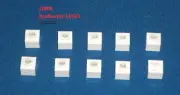 LEGO NEW 1x1x0.7 White Brick (10x) 6383985 Brick 86996