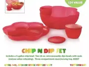 tupperware Chip N Dip Set