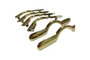 QUALITY SOLID BRASS Pool Snooker Billiard Table Pocket Brackets Heavy boss Round