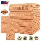 Oversized Quick Dry Microfiber Bath Towels, 30x60 in, 4 Pack Orange & Lint Free