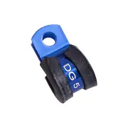 Aeroflow Cushioned P-Clamp to suit 6.3mm 1/4" Hard Line Pack of 10 - Blue