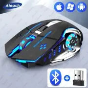 AIEACH Rechargeable Wireless Mouse For Computer Tablet Bluetooth Gaming Mouse