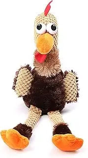 Sanwoodenzz Pet Dog Plush Squeaky Chicken Shape Dog Puppy Chewing Toy