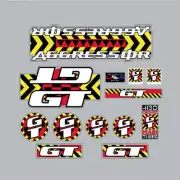 GT - 1990 Aggressor - on Clear decal set - Old school bmx