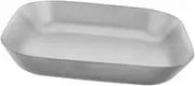 WHAMVOX Stainless Steel Square Plate for Outdoor Camping BBQ Multipurpose Dish for Serving Snacks Fries Fried Chicken Grilled Meat Durable Easy to Clean for Picnics