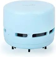 FineInno Desktop Vacuum Cleaner, Mini Table Cleaner,Table Crumb Sweeper,Perfect for Crumbs, Dust, Pet Hairs, Battery Operated (Blue)