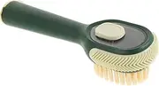 FRCOLOR Push Shoe Brush Shoe Brushes for Home Clothes Washing Shoes Cleaning Brushes Shoe Cleaning Clothing Brush Foam Polish Household Functional Shoes Clean Brush Plastic Wire Dark Green