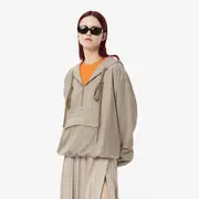 Oversized Flannel Pullover Jacket