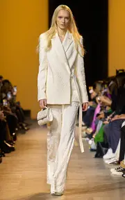 [Elie Saab] Cady Embroidered Flared Pants