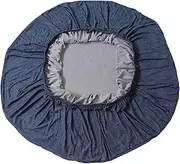 Various-Size Round Ottoman Cover, Stretch Storage Ottoman Slipcover, Coffee-Table Footstool Covers