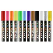 12 Pcs Erasable Whiteboard Markers Colorful Chalkboard Pen Erasable Markers Pen