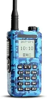 2019 New Submarine 2 Civilian walkie-Talkie High Power 8W50 Waterproof Mini Outdoor self-Driving Rider Black with Screen (Dark Blue)