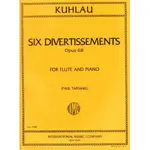 【學興書局】KUHLAU 庫勞 SIX DIVERTISSEMENTS OP.68 長笛/鋼琴