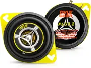 Car Two Way Speaker System - Pro 3.5 Inch 120 Watt 4 Ohm Mid Tweeter Component A