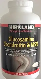 Kirkland Signature Kirkland Signature Glucosamine, Chondroitin & MSM, 240 Tablets,