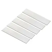 5Pcs 8"x2" Blank Engraving Name Plate Personalized Laser Printing Plate Silver