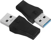 Vaguelly 2PCS Type C to USB Male Connector Adapter High Speed Data Transfer for Phone Compatible with Laptops and Tablets
