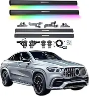BJOHQ Electric Running Boards Compatible for Mercedes-Benz GLE 2020-2025 with Light, SUV, Off-Road & Pickup Trucks - Retractable Truck Steps & Nerf Bars