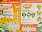 Eggies Hard Boiled Eggs without Shell Crack Boil Twist 6 Separator Seen TV * NEW