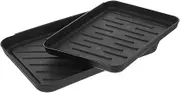SWOOMEY 2pcs Multi-purpose Tray for Shoes Use Non- Entryway Boot Mat and Sturdy Storage