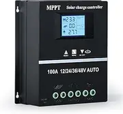 100A MPPT Solar Charge Controller 12V/24V/36V/48V Solar Panel Battery Regulator for Lead Acid