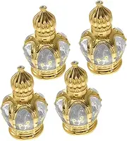 SHERCHPRY 4Pcs Glass Roller Perfume Bottles Vintage Design Travel Accessories Refillable Atomizer for Essential Oils Aromatherapy Compact and Portable Fragrance Dispenser