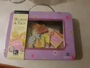 NIB Words & TAGS 200 Chipboard To Go Brenda Walton w/Tin CRAFTS ARTS