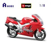 Bburago 1:18 Scale Kawasaki Ninja ZX-7R Red Silver Diecast Model Motorcycle