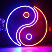 12"x12" China Tai Chi Yin Yang Flex LED Neon Sign Light Party Gift Shop Décor