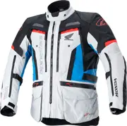 Alpinestars Bogotá Pro Honda, textile jacket Drystar , color: Light Grey/Blue/Light Red , size: M