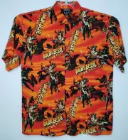 Canopy Fatal Fury Garo Densetsu Special Short Sleeve Button Shirt Men's XXL NWOT