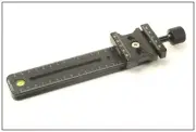 8' Rail with clamp.Nodal slide 4 Kirk Markins rrs wimberley acratech foba