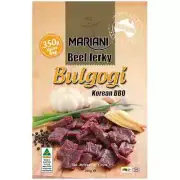 Mariani Premium Australian Bulgogi Korean BBQ Beef Jerky Protein Snack 350g Bag