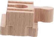 Wooden Train Tracks Short Straight Rails Train Track Connector Boys and Girls Imaginative Play