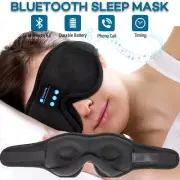 Headphones Bluetooth 3D Eye Mask Music Play Sleeping Headphones with HD Speaker