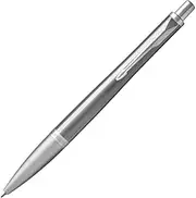 PARKER Urban Ballpoint Pen, Premium Silvered Powder with Medium Point Blue Ink Refill (1931578)