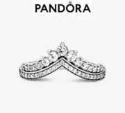 New 100% Geniune Authentic Pandora Princess Wishbone Ring 197736CZ-56 UK O1/2