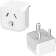 India Travel Adapter Pack of 2, AU to India Plug Adapter, Power Plug Type D Indi