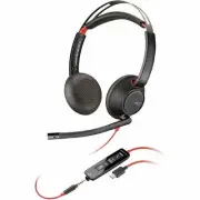 Poly Blackwire 5220 Headset +Inline Cable +USB-C/A Adapter TAA (8m3w5aa#aba)