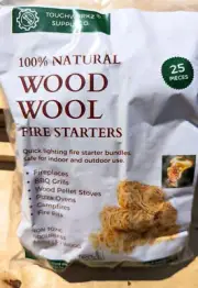 ToughWorkz Natural Pine Fire Starters for BBQs, Grills, Pizza Ovens, Firepits, C