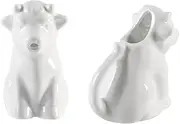 H&h White Porcelain Cow Milk Jug CC50