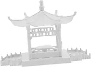 Angoily DIY Miniature Pavilion Model: 1:100 Scale Tiny Pavilion Figurine for Desktop Bookshelf and Garden Decor - Enhance Creativity and Space Art with Detailed Craftsmanship